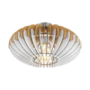 Eglo 96961 Sotos 1Lt Natural/White Wood Ceiling Flush Light -Philips Shop 9 9 6 96961 200 1