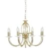 Elstead AG8 POL BRASS Aegean 8lt Chandelier Polished Brass