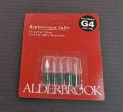 Alderbrook G4 6V 0.72W 120mA Push In Clear Fairy Lights X4