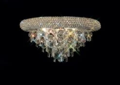 Diyas IL31441 Alexandra Polished Chrome/Crystal 3 Light Medium Wall Lamp