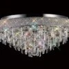 Diyas IL31447 Alexandra Polished Chrome/Crystal 9 Light Ceiling Light