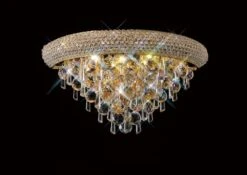 Diyas IL32101 Alexandra French Gold/Crystal 3 Light Medium Wall Lamp