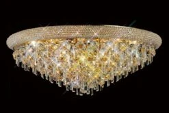 Diyas IL32108 Alexandra French Gold/Crystal 16 Light Ceiling Light