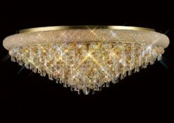 Diyas IL32109 Alexandra French Gold/Crystal 18 Light Ceiling Light