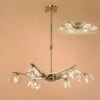 Mantra M0412AB Alfa Telescopic Pendant Semi Flush Convertible 6 Light G9, Antique Brass -Philips Shop a a l alfa m0412ab