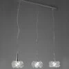 Mantra M3961 Artic Pendant 3 Light E27 Line Large, Polished Chrome