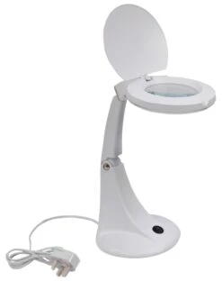 Eagle Desktop LED Twin Arm Illuminated Magnifier With 4" Lens