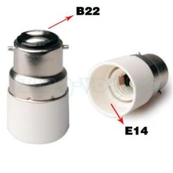 B22 To E14 Lamp Holder Adapter/Convertor