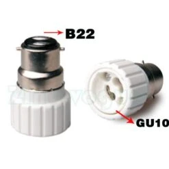 B22 To GU10 Lamp Holder Adapter