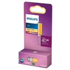 Philips LED G9 Capsule Glass Lamp 3.5W = 40W Clear 380lm Warm White -Philips Shop b b a ba5a5d9acddd4b028785abce0133f255