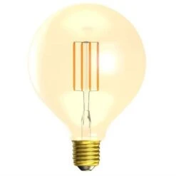 Pro LED BELL 01472 - 4W 240V ES E27 Vintage Large Globe 125mm Amber Finish