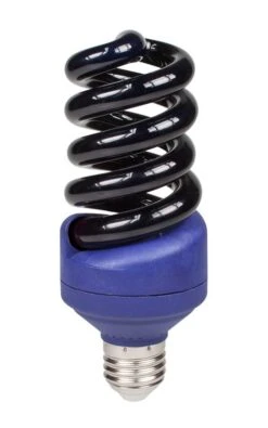 Prolite 25w 240v ES/E27 Blacklight Blue Disco CFL Spiral Light Bulb