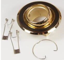 DAR Lighting Polished Brass EYEBALL Downlighter 12v MR16 Lampholder Included