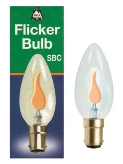 BELL 00443 - SBC B15 Flame Effect Flicker Candle Bulb