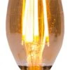 BELL 01433 4W LED Vintage Candle - SES, Amber, 2000K - Warm White