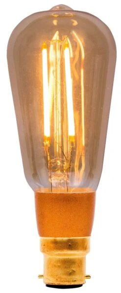 BELL 01468 - 4W Pro LED Vintage Squirrel Cage - BC B22, Amber, 2000K