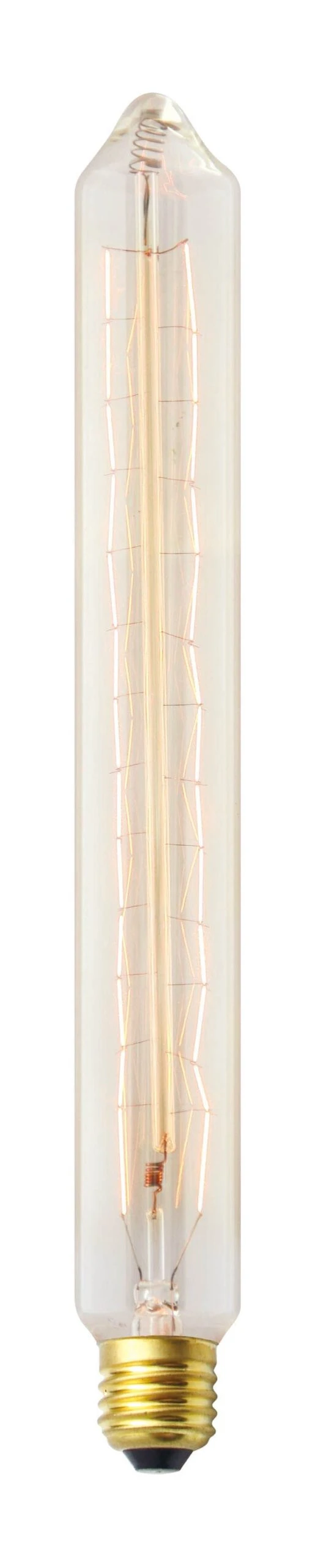 BELL 01499 60W Vintage Tubular Lamp - ES E27, Amber 315x40mm 3 BELL 01499 60W Vintage Tubular Lamp - ES E27, Amber 315x40mm