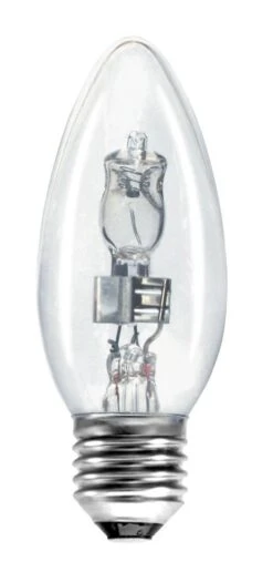 Crompton Eco Halogen 42W Energy Saving Candle - ES, 2700K, Class C - Clear