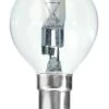 BELL 05227 42W = 55W 240V SBC B15 Halogen Energy Saver Clear Golf Ball Round