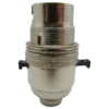 [05146] BC B22 Lampholder Half Inch Switched Bright Nickel