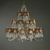 Interiors 1900 UL1PNSHC-UL1P21N New Classics Oksana Nickel 21Lt Pendant & Chocolate Shades -Philips Shop c c 6 c6 63510