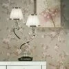 Interiors 1900 UL1TNSHW-UL1T2N New Classics Oksana Nickel Twin Table Lamp & White Shades -Philips Shop c c 6 c6 63528