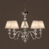 Interiors 1900 CA1SHN-LX124P5N New Classics Polina Nickel 5Lt Pendant & Beige Shades -Philips Shop c c 6 c6 63580