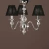 Interiors 1900 CA1BSHN-LX124P3N New Classics Polina Nickel 3Lt Pendant & Black Shades -Philips Shop c c 6 c6 63583