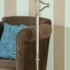 Interiors 1900 CA1FSASH-W-CA1FSAN New Classics Stanford Nickel Swing Arm Floor Lamp & Beige Shade