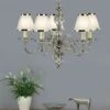Interiors 1900 UL1PNSHW-CA20P5N New Classics Tilburg Nickel 5Lt Pendant & White Shades -Philips Shop c c 6 c6 63714