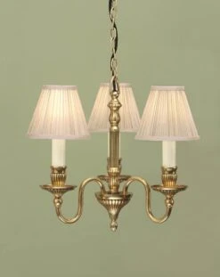 Interiors 1900 CA1SHB-ABY133P3 Rochamp Fitzroy 3Lt Pendant & Beige Shades