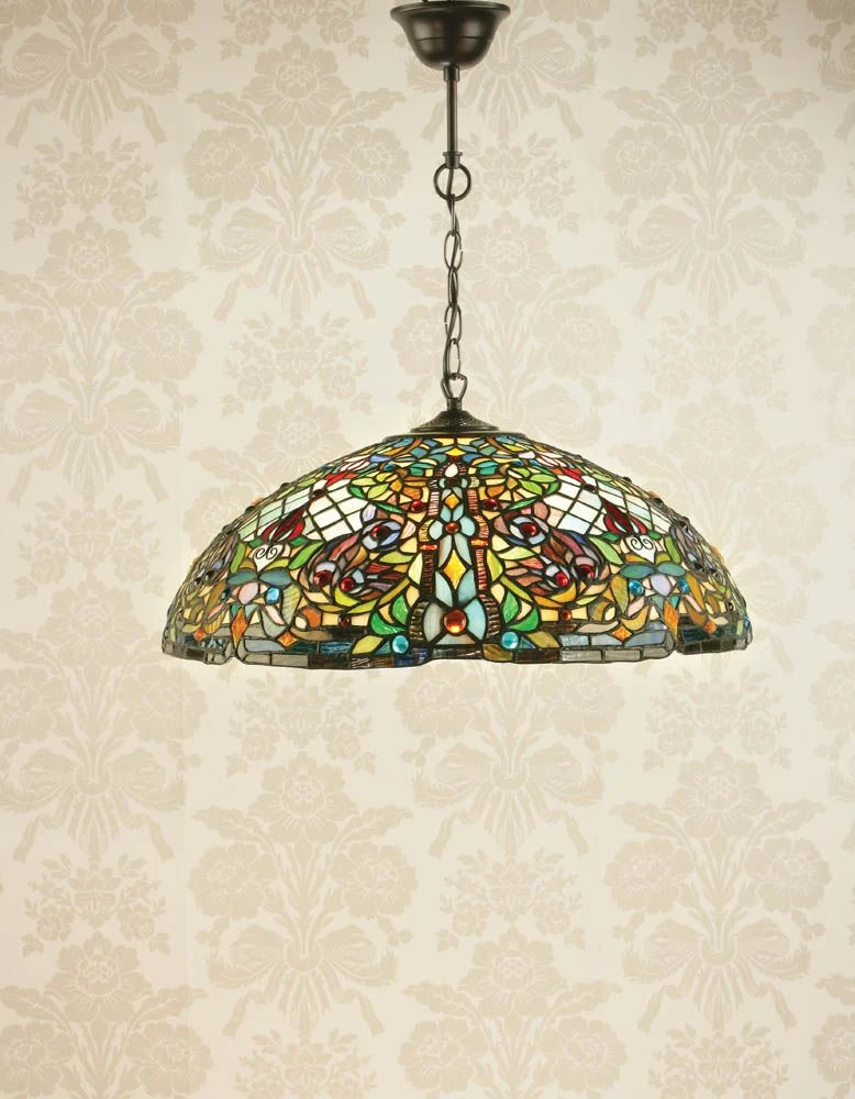 Interiors 1900 TG82SHL-SU02/3 Tiffany Anderson Large 3Lt Pendant 3 Interiors 1900 TG82SHL-SU02/3 Tiffany Anderson Large 3Lt Pendant