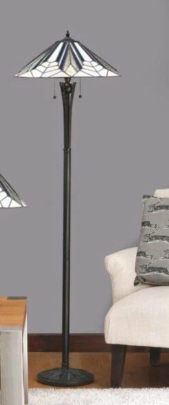 Interiors 1900 T026FL48-TG08FB Tiffany Astoria Floor Lamp