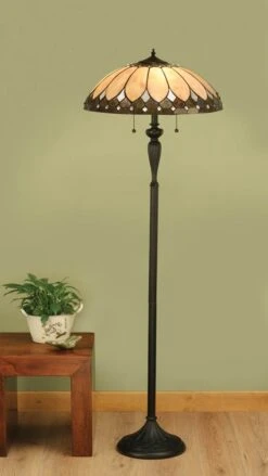 Interiors 1900 T048SH50-DK1F Tiffany Brooklyn Floor Lamp