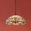 Interiors 1900 T056SH50-SU02/3 Tiffany Dragonfly Beige Large 3Lt Pendant -Philips Shop c c 6 c6 64079
