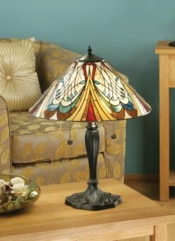 Interiors 1900 T13SHL-DB6 Tiffany Hector Medium Table Lamp