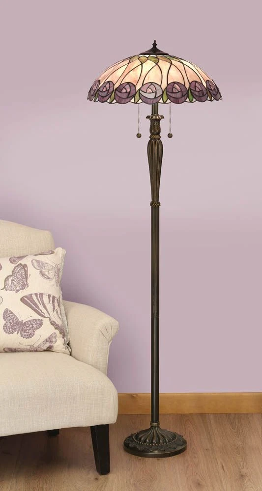 Interiors 1900 T049SH50-T046FB Tiffany Hutchinson Floor Lamp 3 Interiors 1900 T049SH50-T046FB Tiffany Hutchinson Floor Lamp