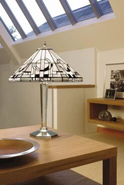 Interiors 1900 TM25M-AL133M Tiffany Metropolitan Medium Table Lamp