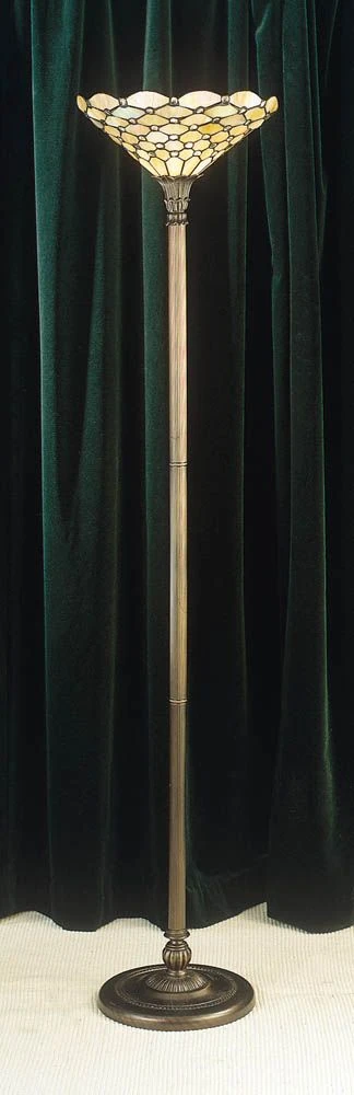 Interiors 1900 TO6/M-FL395 Tiffany Pearl Uplighter Floor Lamp 3 Interiors 1900 TO6/M-FL395 Tiffany Pearl Uplighter Floor Lamp