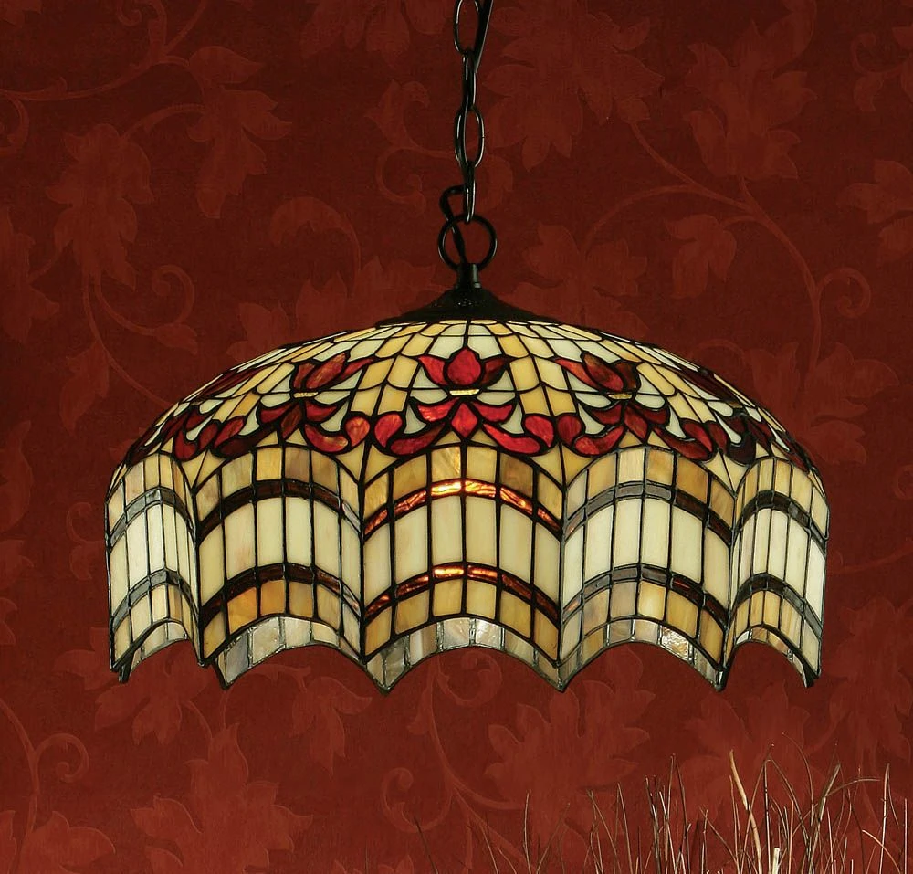 Interiors 1900 TG67SHL-SU02/3 Tiffany Vesta Medium 3Lt Pendant 3 Interiors 1900 TG67SHL-SU02/3 Tiffany Vesta Medium 3Lt Pendant