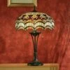 Interiors 1900 TG67SHL-TB10L Tiffany Vesta Medium Table Lamp