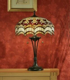 Interiors 1900 TG67SHL-TB10L Tiffany Vesta Medium Table Lamp