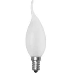 Satin Candelux 25W 240V SES E14 Bent Tip 35mm Candle Light Bulb