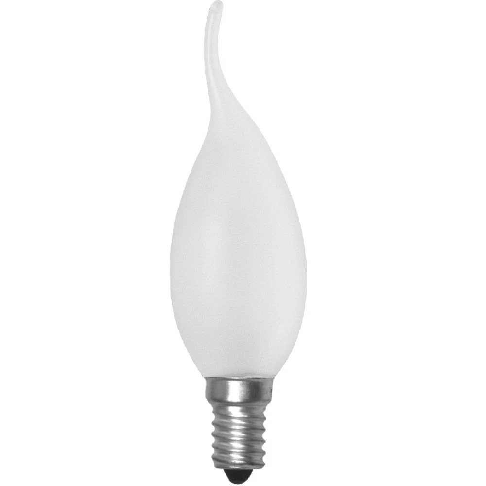 60W 240V SES E14 Satin Frosted Candelux Bent Tip Candle Light Bulb 3 60W 240V SES E14 Satin Frosted Candelux Bent Tip Candle Light Bulb