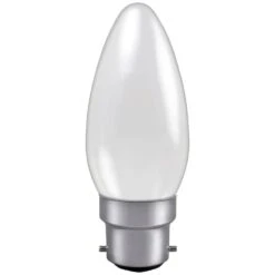BELL 00232 25W BC B22 240V Triple Life 3,000 Hr Dimmable Opal 35mm Candle Light Bulb