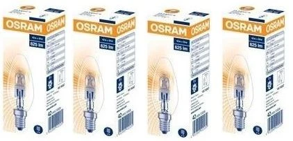 4x Osram 42W 240V SES E14 Energy Saver Halogen Candle, Warm White 8 4x Osram 42W 240V SES E14 Energy Saver Halogen Candle, Warm White - Image 6
