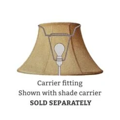 Interiors 1900 Rochamp Alice 9in Honey Square Silk Shade -Philips Shop c c a carrier fitting 8