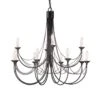 Elstead CB12 BLACK Carisbrooke 12lt Chandelier Black
