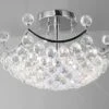 Diyas IL30035 Cesto Polished Chrome/Crystal 4 Light Semi Flush Ceiling Light 1 Diyas IL30035 Cesto Polished Chrome/Crystal 4 Light Semi Flush Ceiling Light -Philips Shop c c e cesto il30035