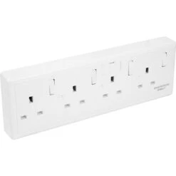 Eterna CONV4 4 Gang Plug Converter (White)